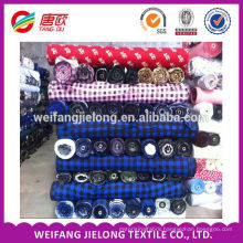 100% cotton flannel fabrics for clothes